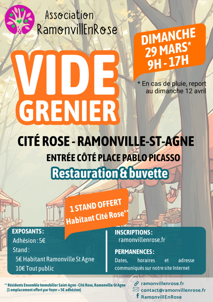 Vide-Grenier RamonvillEnRose Entrée côté Place Pablo Picasso Ramonville-Saint-Agne