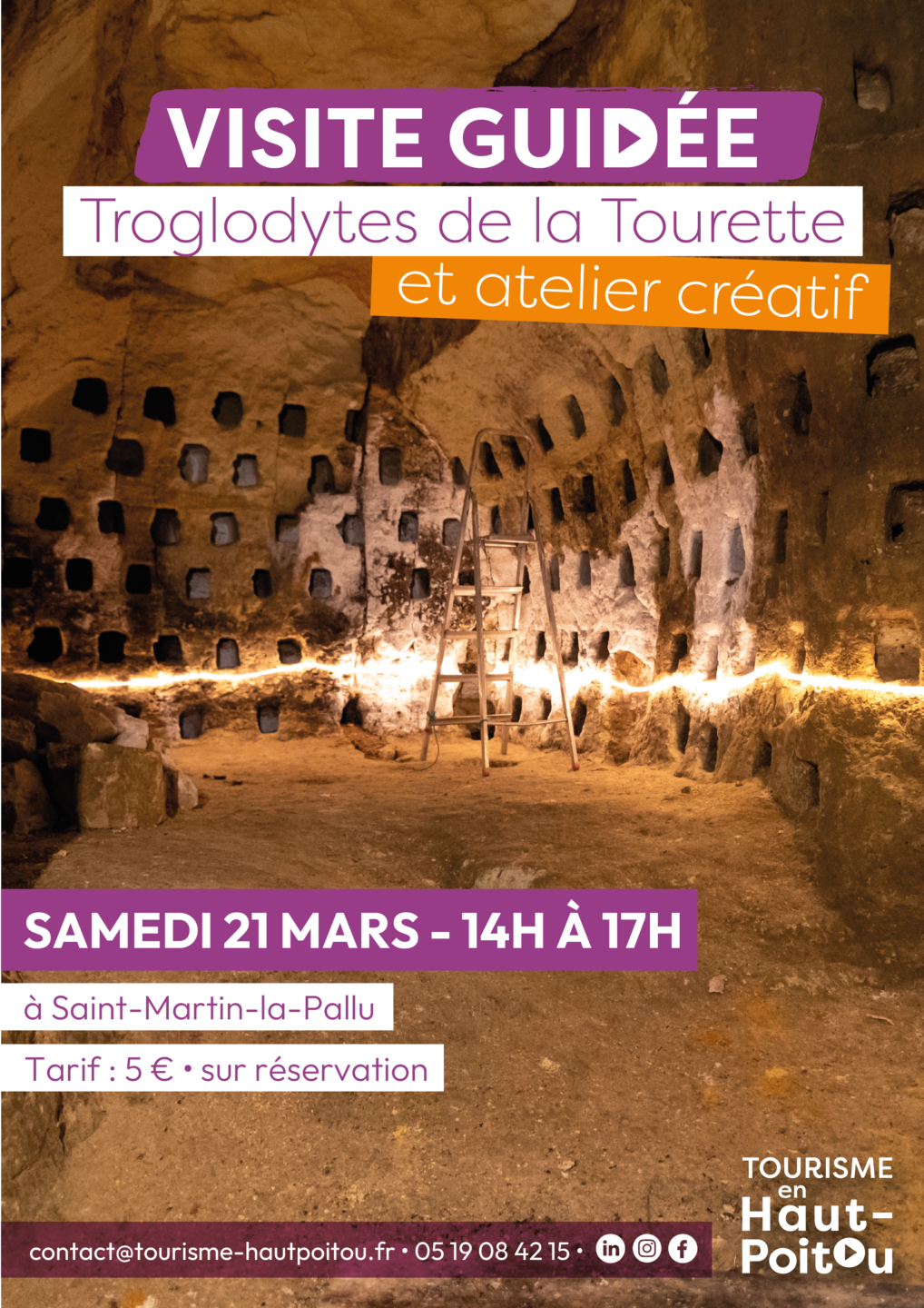 Visite et atelier aux Troglodytes de la Tourette