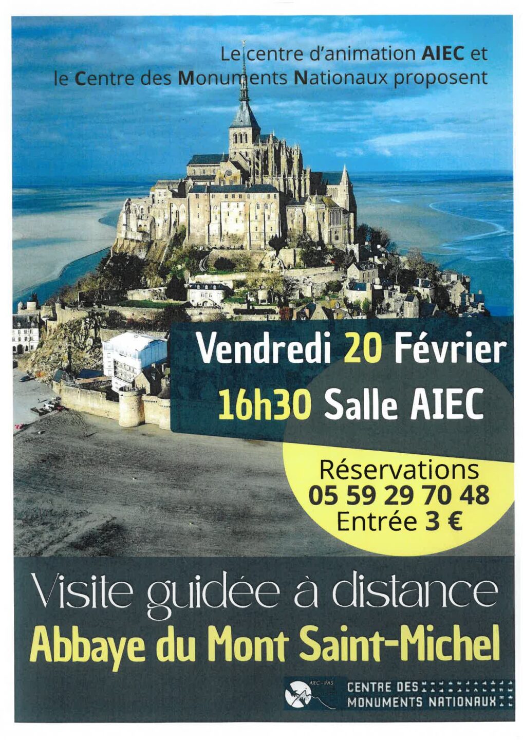 Visite guidée à distance Abbaye du Mont-Saint-Michel