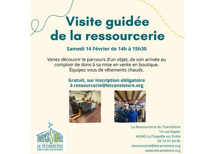 Visite guidée de la ressourcerie du TransiStore La Transistore