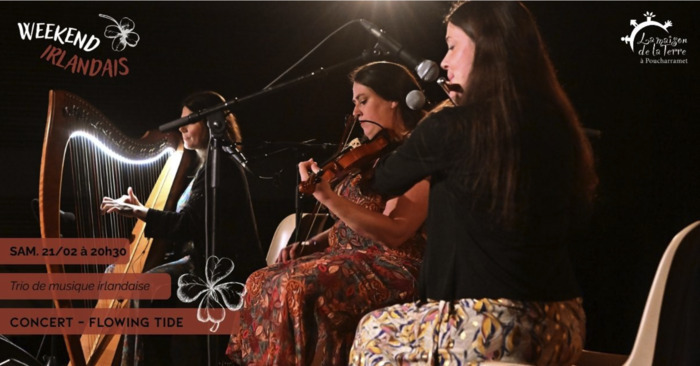 Week end Irlandais - Concert Flowing Tide Café culturel et associatif « La Maison de la Terre » Poucharramet
