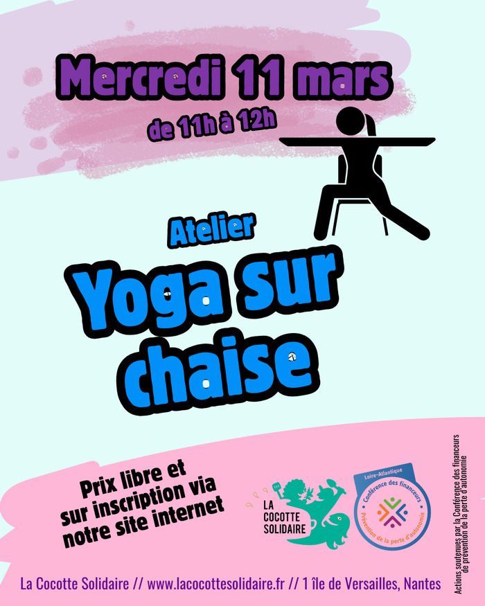 Yoga sur chaise Cocotte Solidaire (La) Nantes