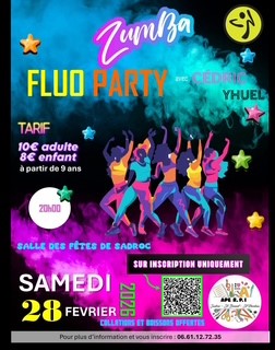 Zumba Fluo Party animée par Cédric Yhuel