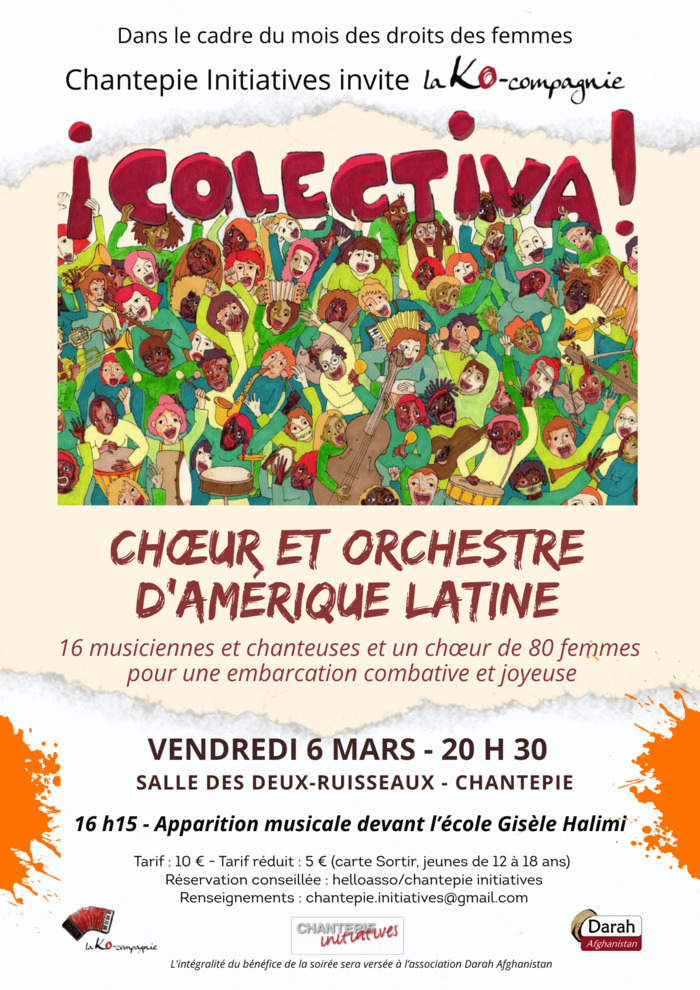 ¡ Colectiva ! - Chœur et orchestre d'Amérique Latine pour les droits des femmes Salle polyvalente du complexe des deux ruisseaux Chantepie