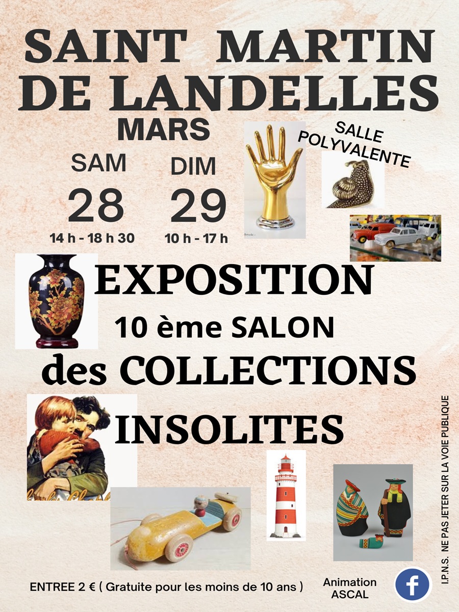 10e salon des collections insolites Rue du haut bourg Saint-Hilaire-du-Harcouët 2026-03-28