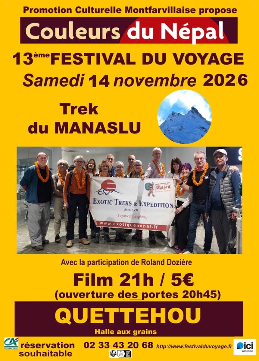 13e Festival du voyage à Quettehou film sur le Népal
