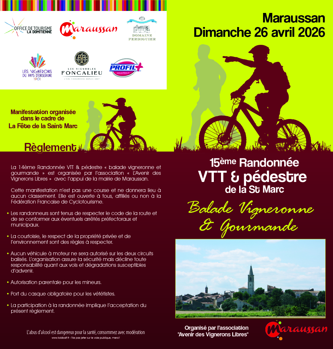 15ÈME BALADE VIGNERONNE & GOURMANDE À MARAUSSAN !  Maraussan