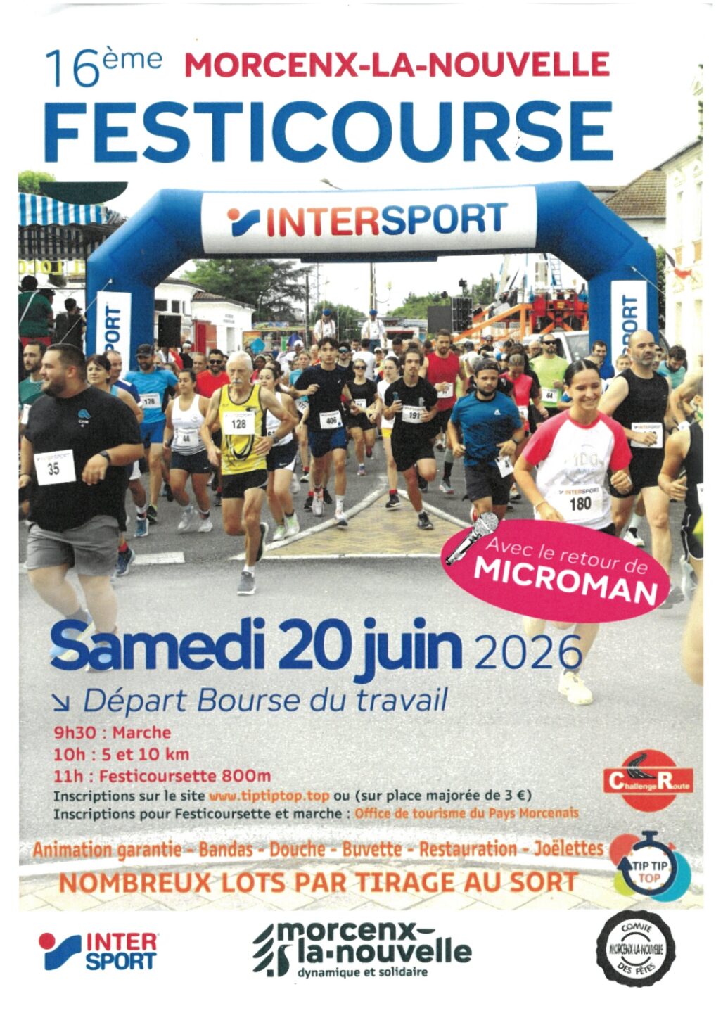 16ème Festicourse Bourse du travail Morcenx-la-Nouvelle 2026-06-20