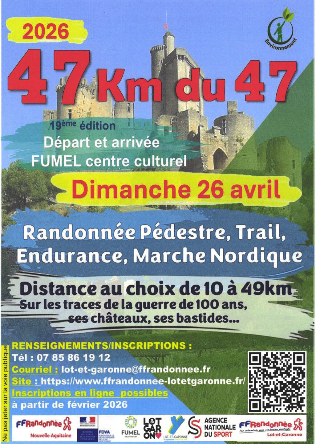 19ème édition du 47km du 47 160 Rue du Centre Culturel Fumel 2026-04-26