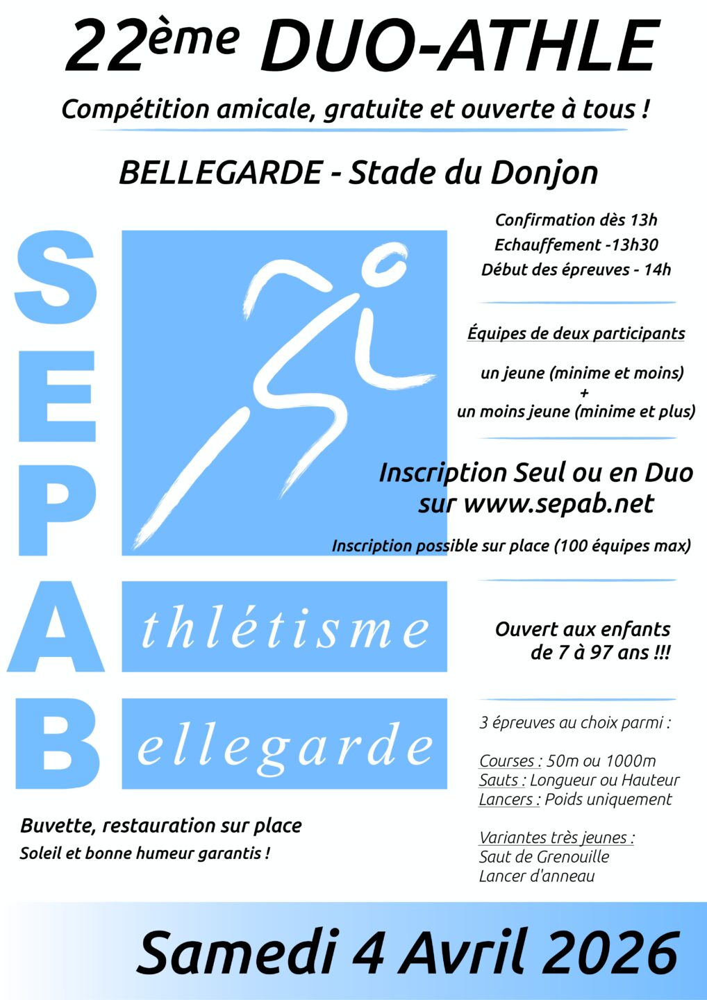 22ème Duo-Athlé Bellegarde 2026-04-04