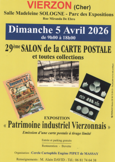 29ème salon de la carte postale 9 Rue Miranda de Ebro Vierzon 2026-04-05