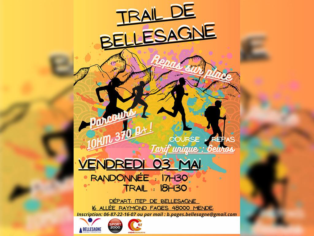 2ÈME TRAIL DE BELLESAGNE 16 allée Raymon Fages Mende 2026-04-03