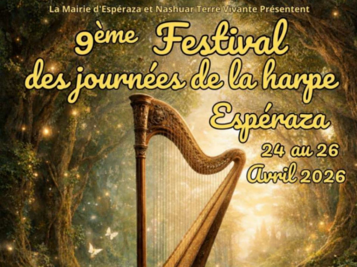 9ÈME FESTIVAL DES JOURNÉES DE LA HARPE  Espéraza 2026-04-24