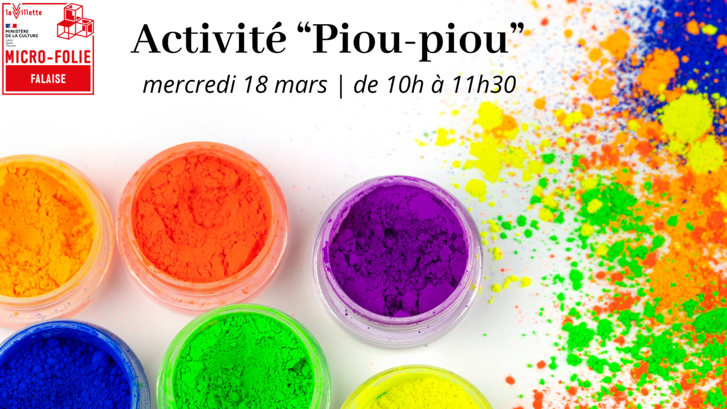 Activité piou-piou à la manière des cromagnons 1 Boulevard de la Libération Falaise 2026-03-18