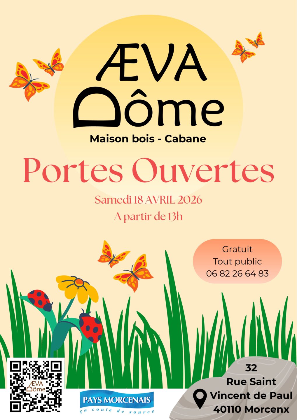AEVA Dôme Portes ouvertes 32 rue Saint Vincent de Paul Morcenx-la-Nouvelle 2026-04-18