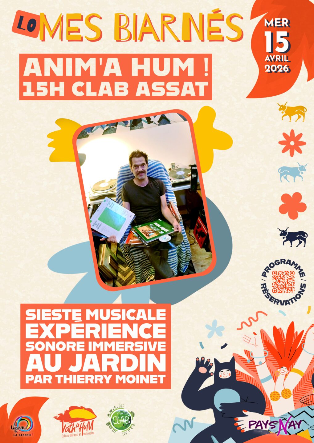 ANIM’A HUM! Dialogue de Source au CLAB ANIM'A HUM! Dialogue de Source au CLAB 3bis Route du Bois Assat 2026-04-15