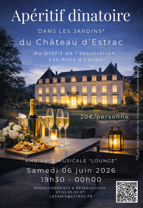Apéritif dînatoire dans les jardins du Château d’Estrac Hastingues