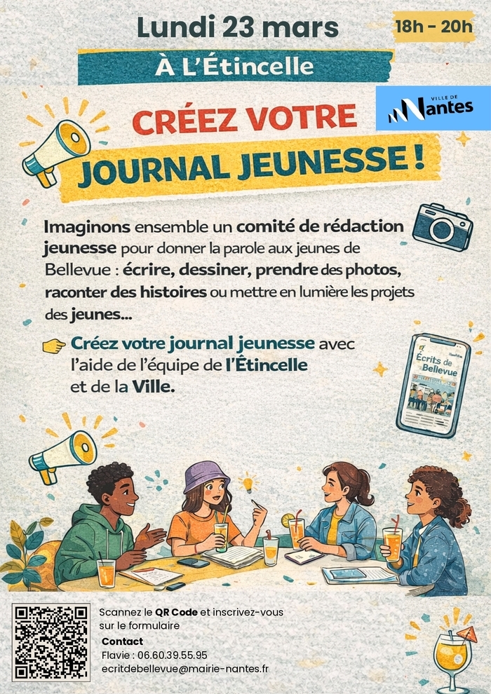 Apéro discussion - Créez votre journal jeunesse ! L'Étincelle