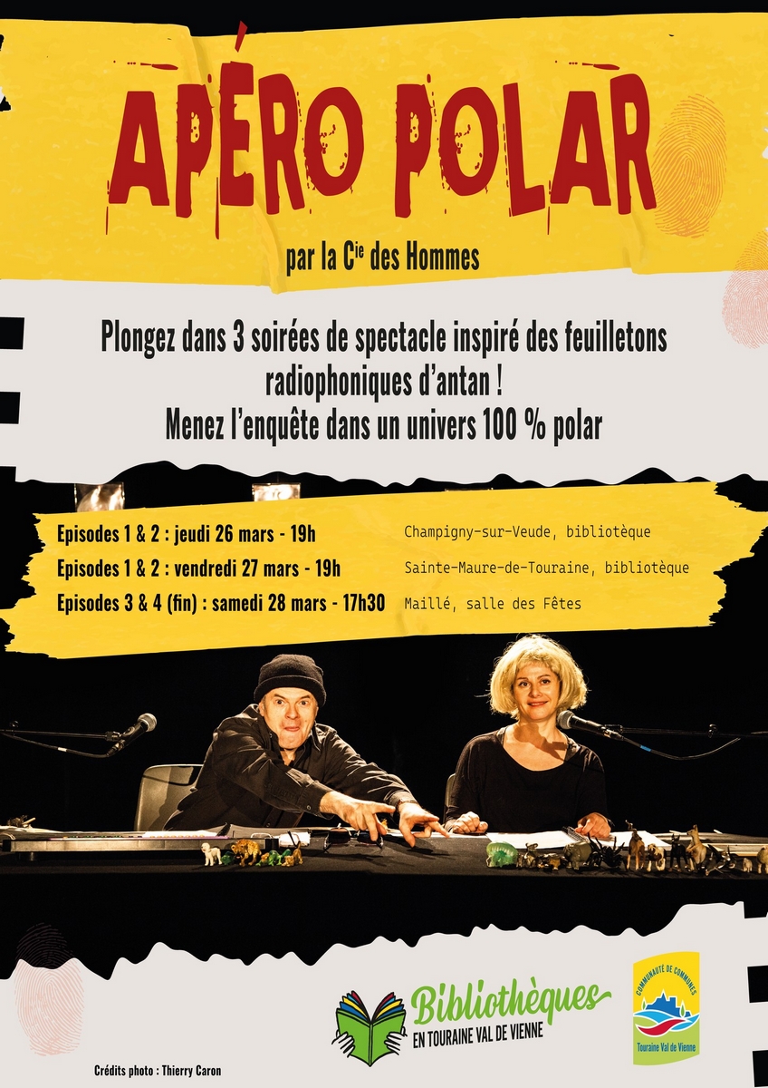 Apéro Polar Episodes 1 et 2 Bibliothèque Champigny-sur-Veude 2026-03-26