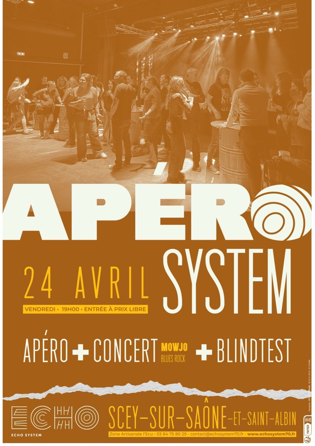Apéro System Mowjo + Blindtest ECHO SYSTEM Scey-sur-Saône-et-Saint-Albin 2026-04-24