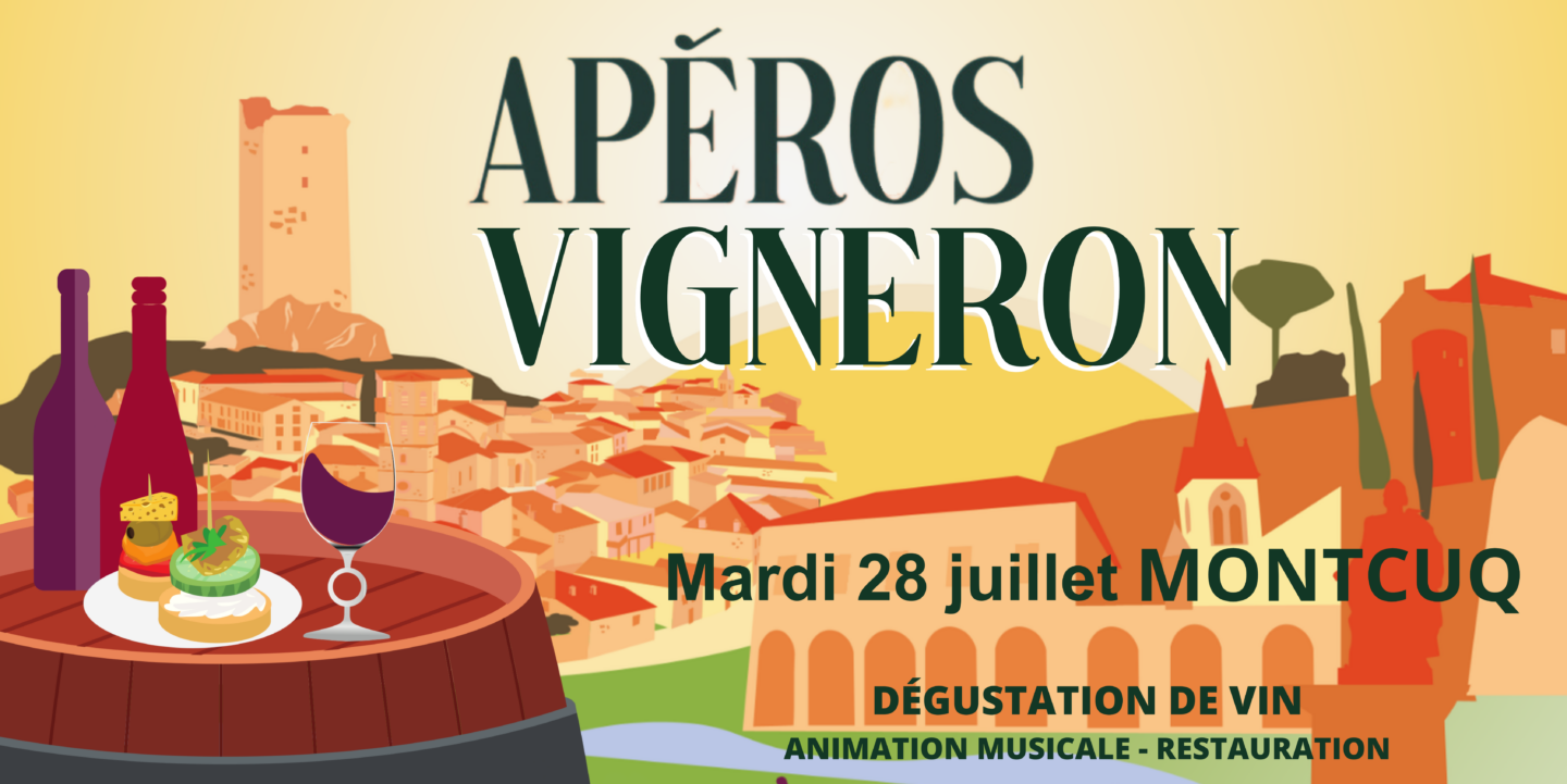 Apéro Vigneron Place de la République Montcuq-en-Quercy-Blanc 2026-07-28