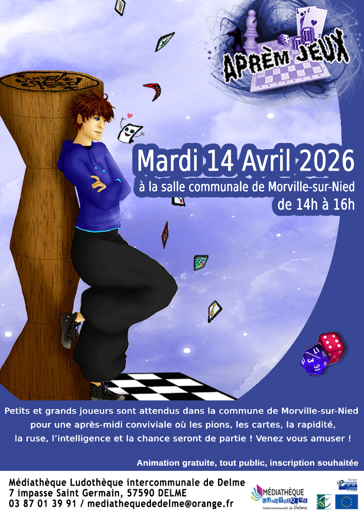 Aprem jeux de société 35 Rue de l'Eglise Morville-sur-Nied 2026-04-14