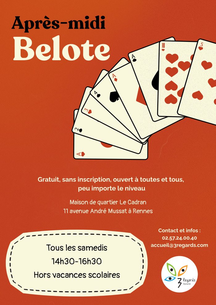 Après-midi belote Le Cadran Rennes