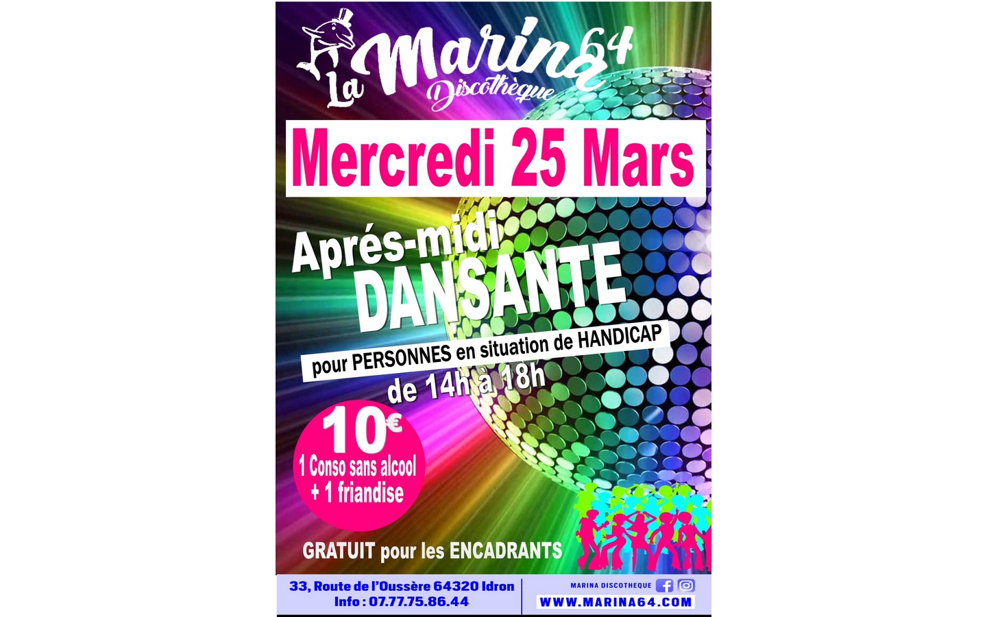 Après-midi dansante à la Marina 33 Route de l'Oussère Idron 2026-03-25