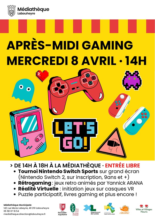 Après-midi Gaming 142 rue Marie Labeyrie Labouheyre 2026-04-08