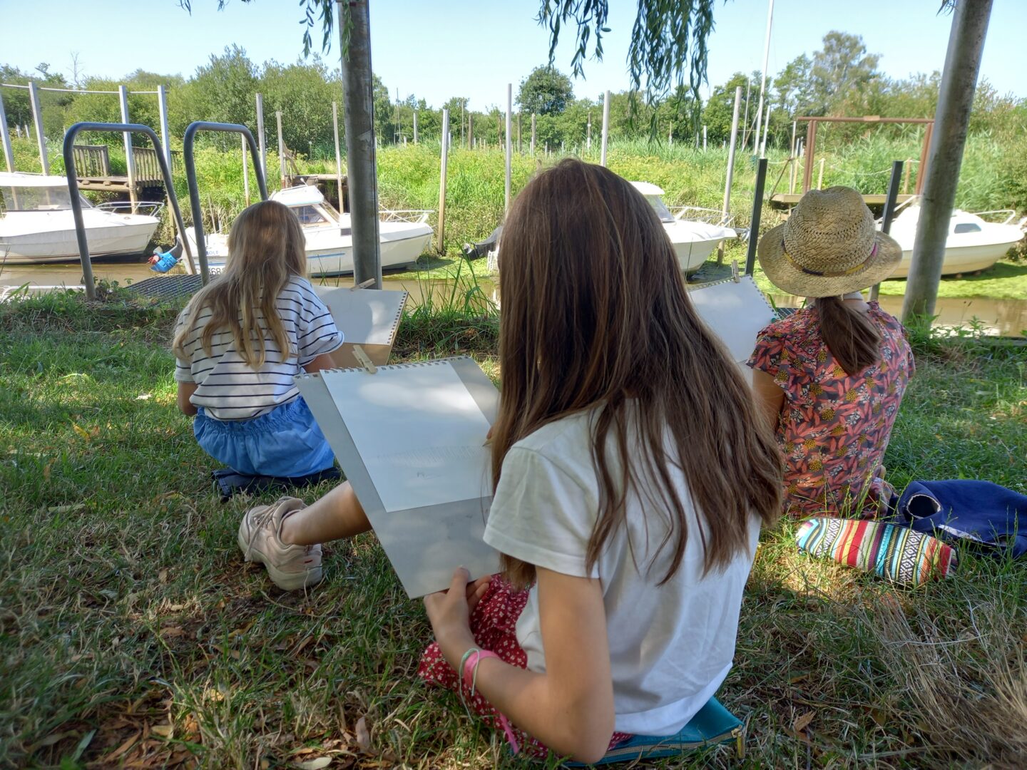 Aquarelle et dessin en plein air à Mios Mios
