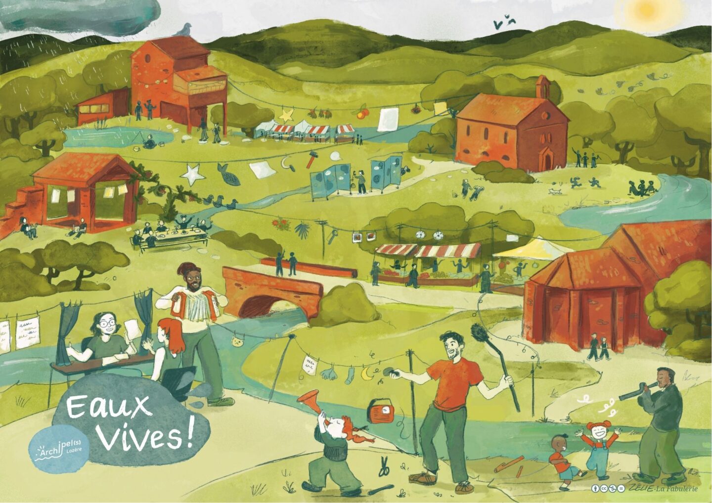 ARCHIPEL(S) ATELIER CYANOTYPE DE PLANTES DE BORDS DE RIVIÈRE La Fabulerie Saint-Étienne-Vallée-Française 2026-03-25