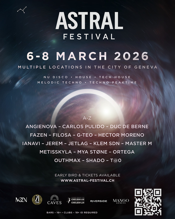 ASTRAL FESTIVAL -  6-8 Mars 2026 Chez Jean-Luc Genève