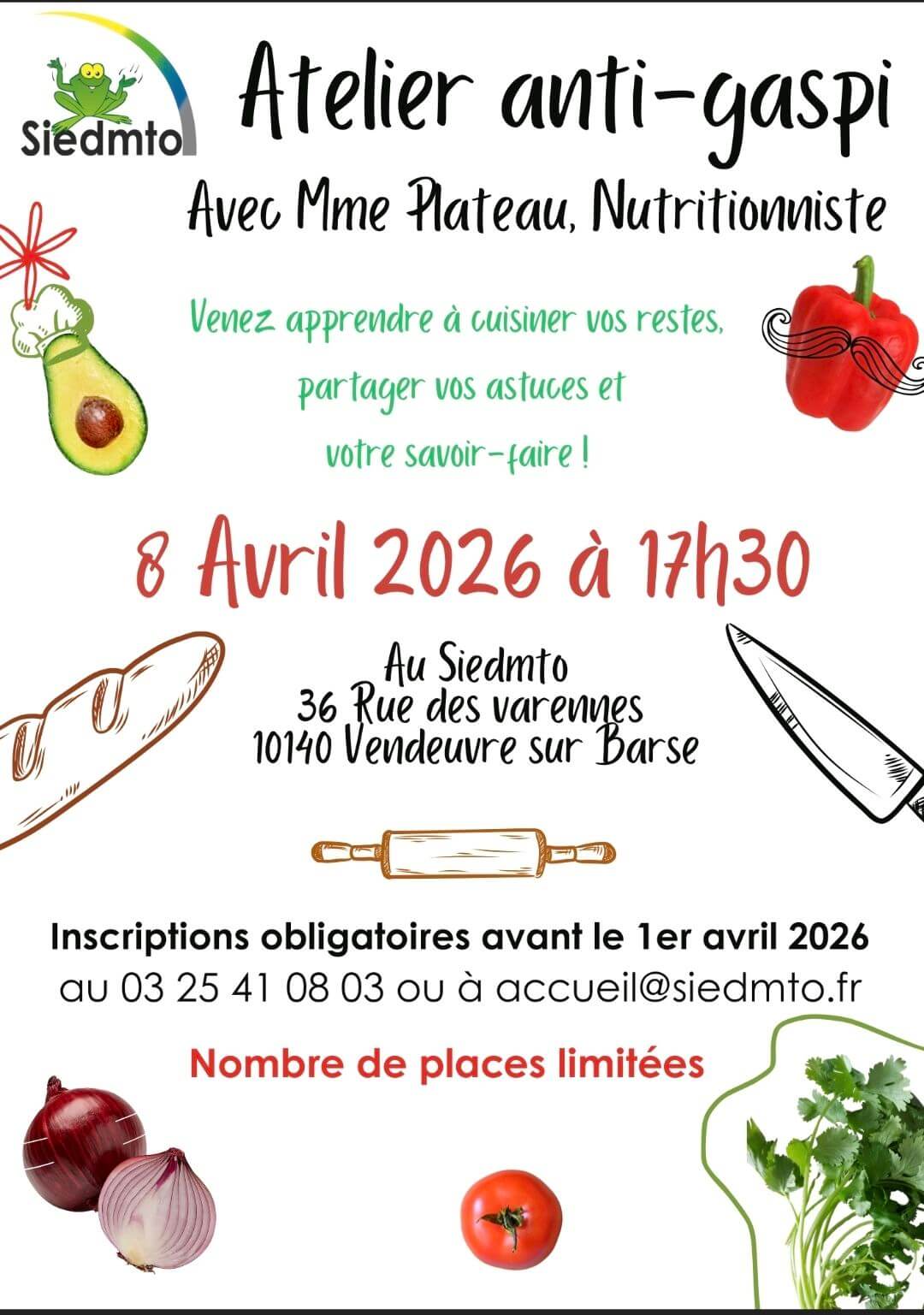 Atelier anti-gaspi Siedmto Vendeuvre-sur-Barse 2026-04-08