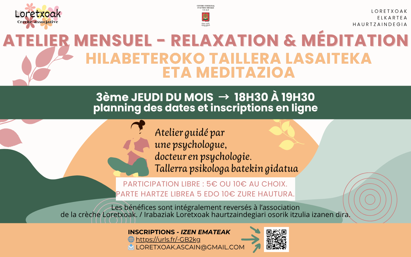 Atelier bien-être et relaxation Rue Oletako Bidea Ascain 2026-03-19