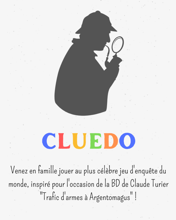 Atelier Café Cluedo en famille  Saint-Marcel