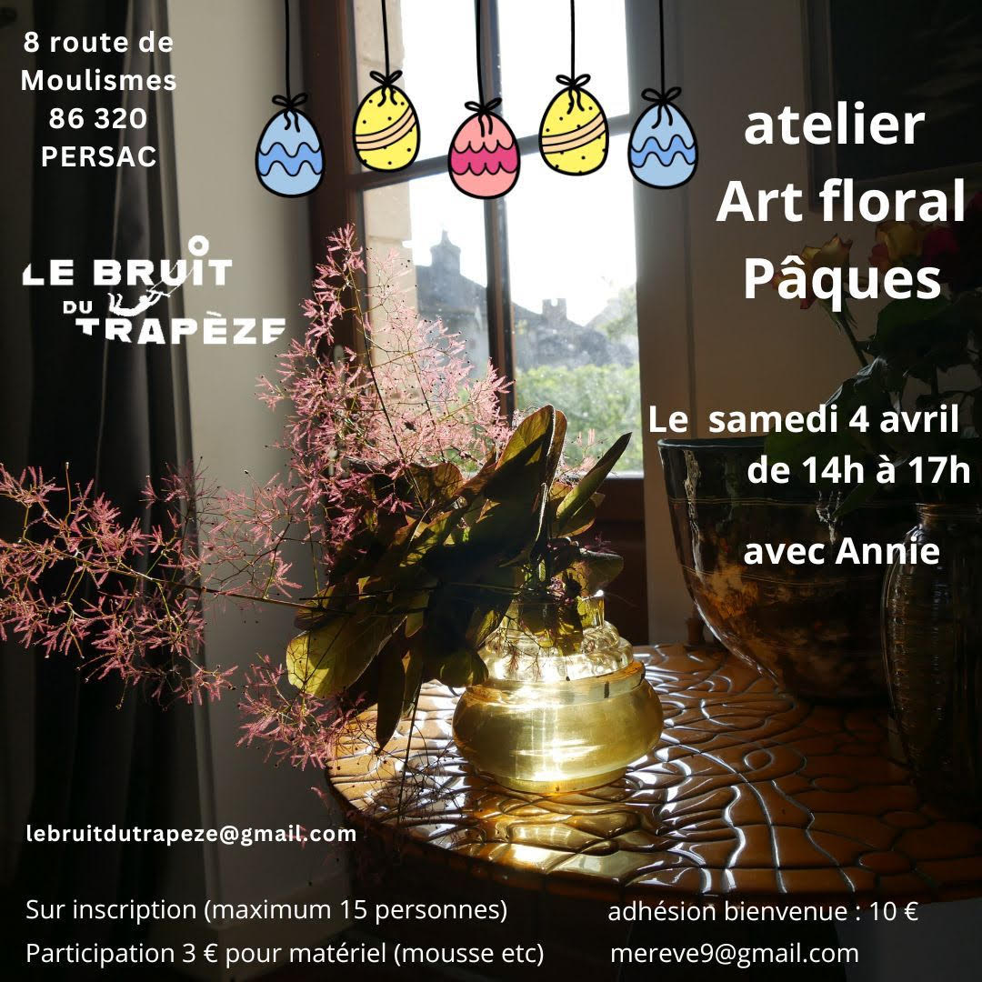 Atelier d'art floral 8 Route de Moulismes Persac 2026-04-04