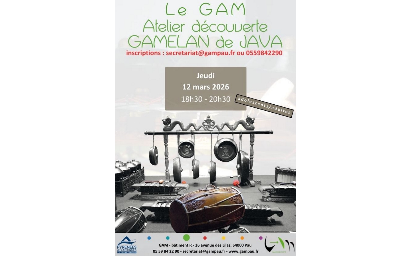 Atelier découverte GAMELAN