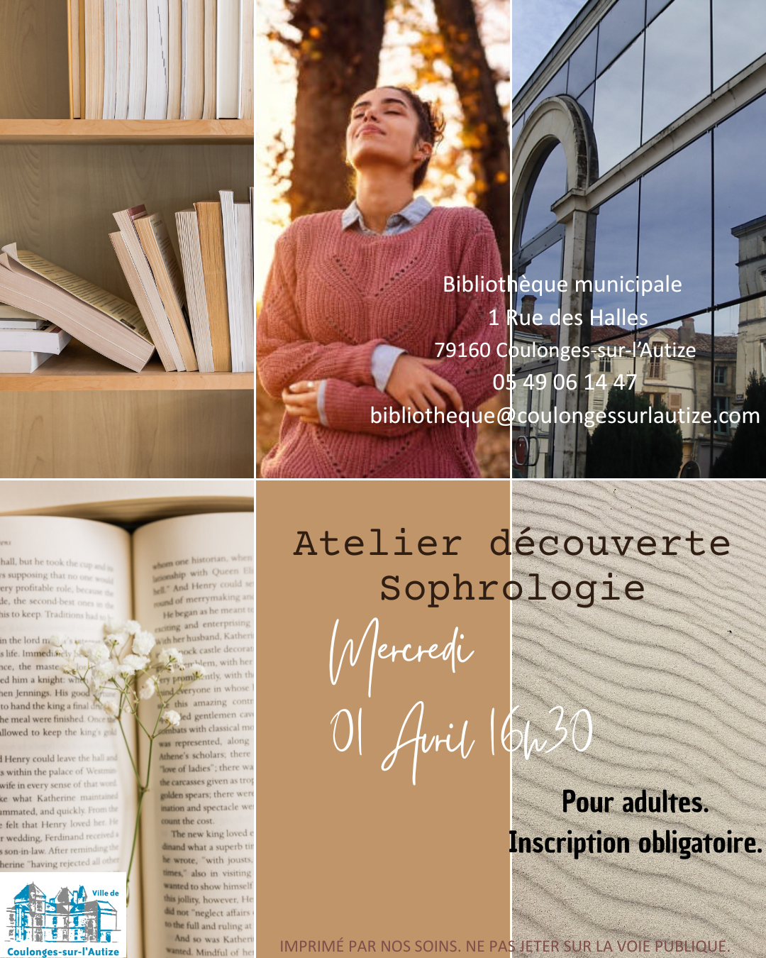 Atelier découverte Sophrologie 1 Rue des Halles Coulonges-sur-l'Autize 2026-04-01