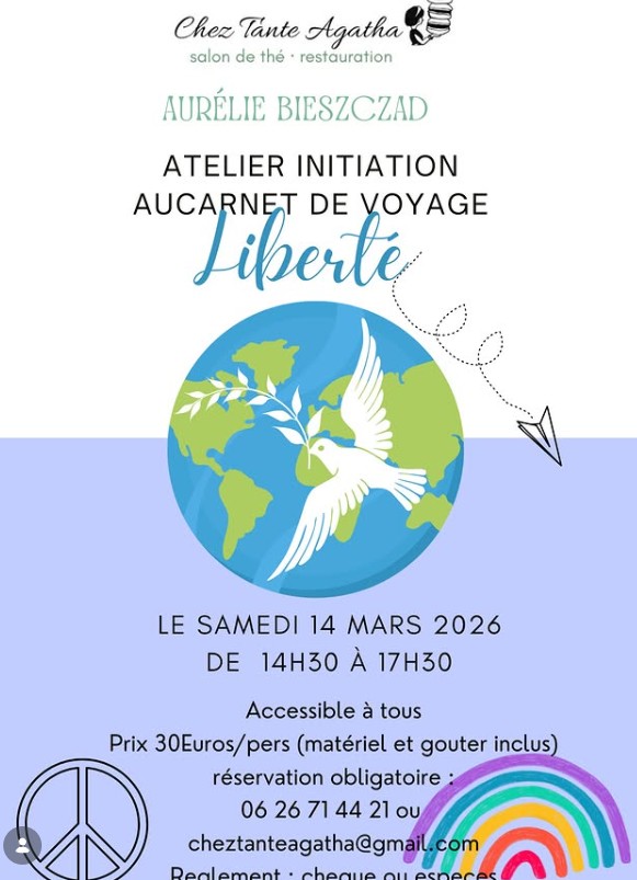 Atelier d'initiation au carnet de voyage 4 Place du Pavé Meillant 2026-03-14