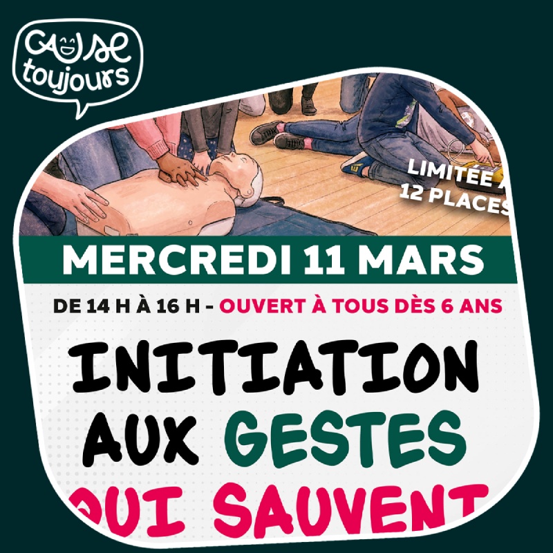 Atelier Grand Public Gestes qui sauvent Café Moulin à Paroles Langres 2026-03-11