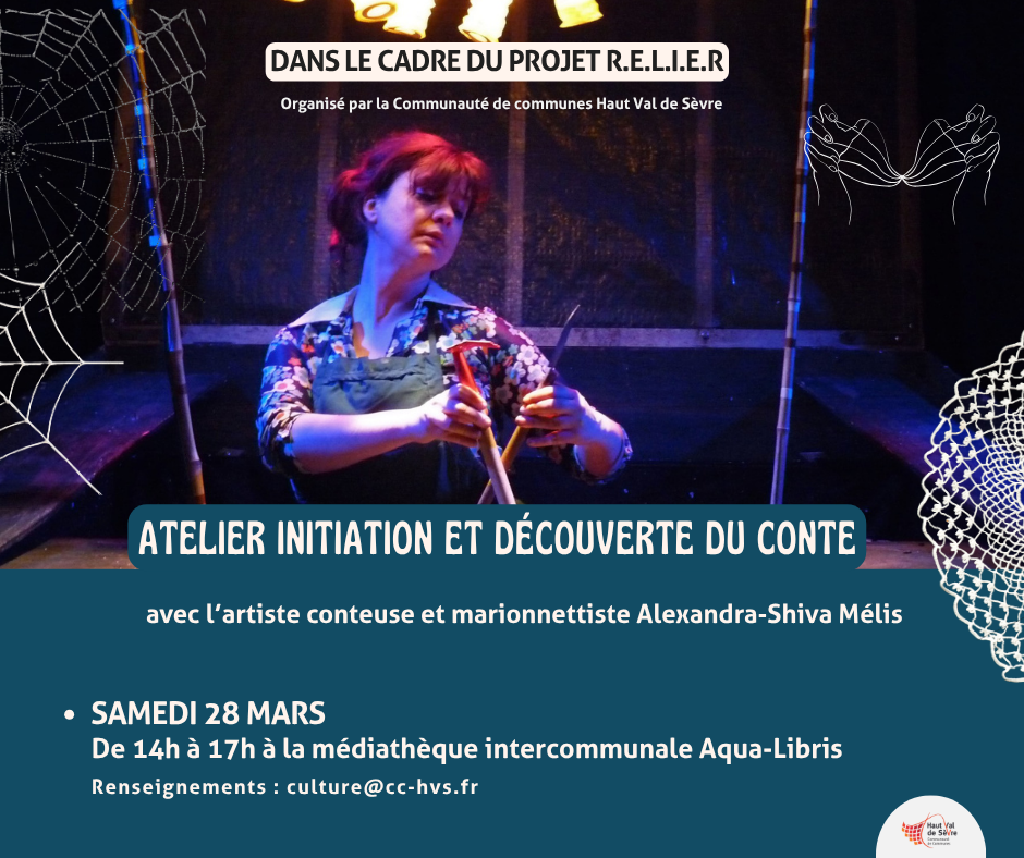 ATELIER INITIATION ET DÉCOUVERTE DU CONTE 4 rue des Martyrs de la Libération Saint-Maixent-l'École 2026-03-28