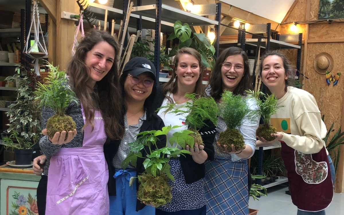 Atelier Kokedama Ressourcerie Le Plant B  Paris