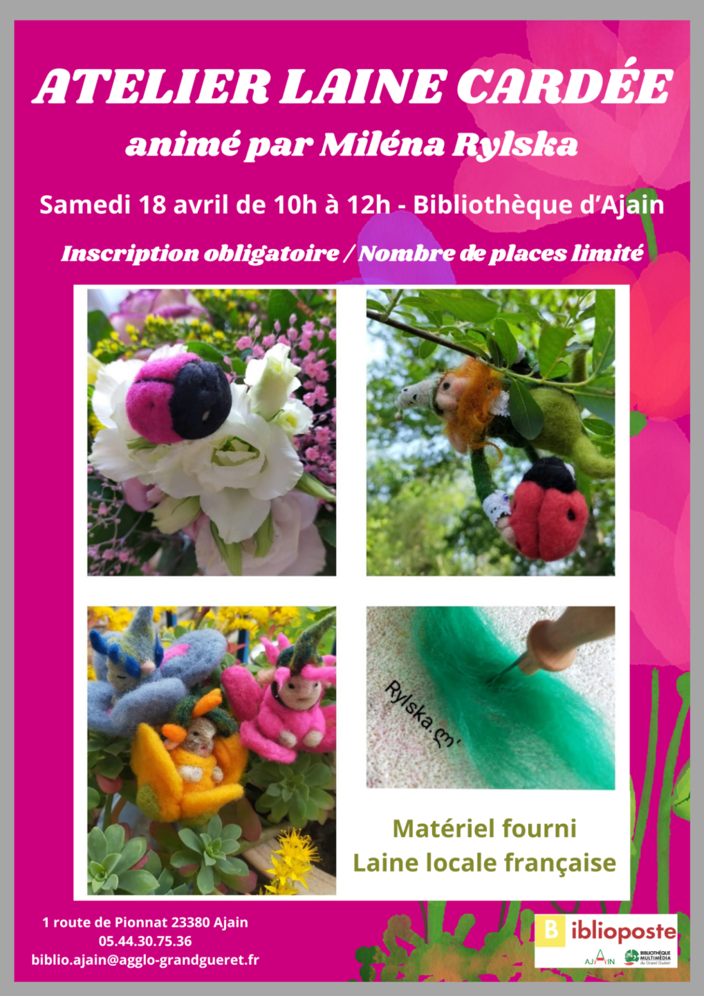 Atelier laine cardée