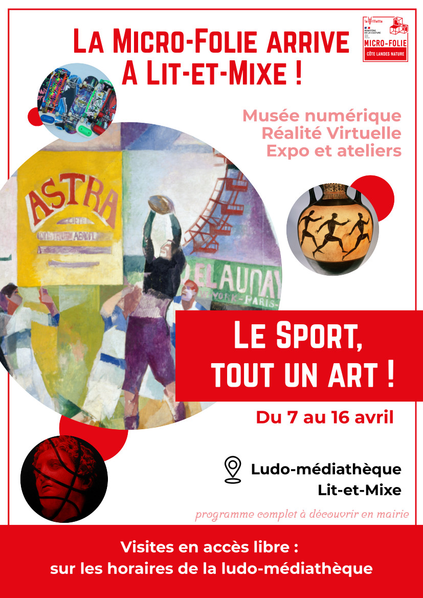 Atelier Micro-Folie Séance de sport en folie Ludo-médiathèque Lit-et-Mixe 2026-04-08