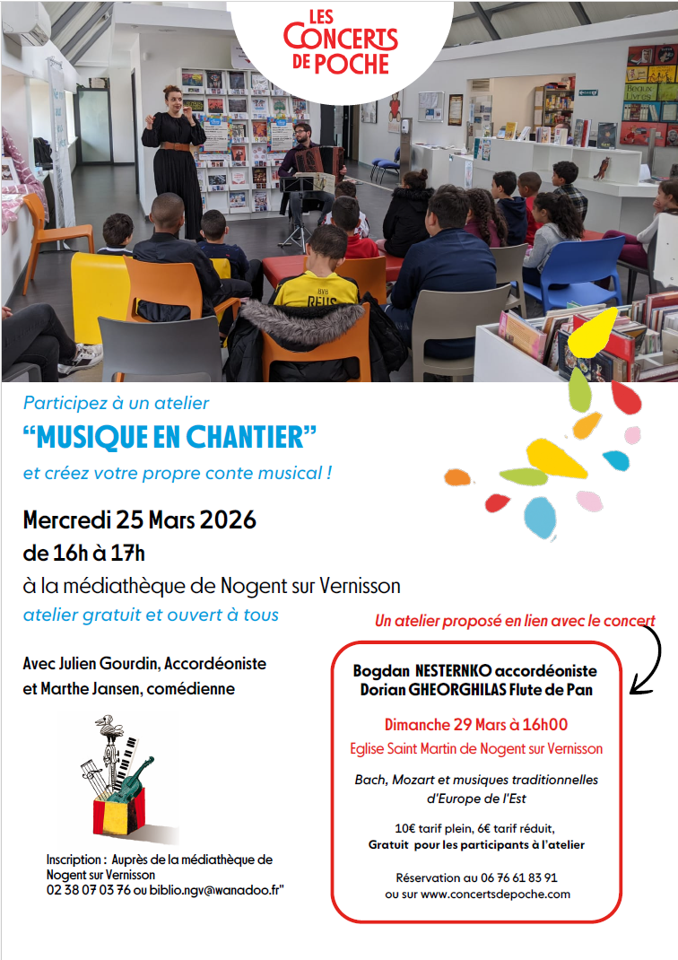 Atelier Musique en chantier  Nogent-sur-Vernisson 2026-03-25