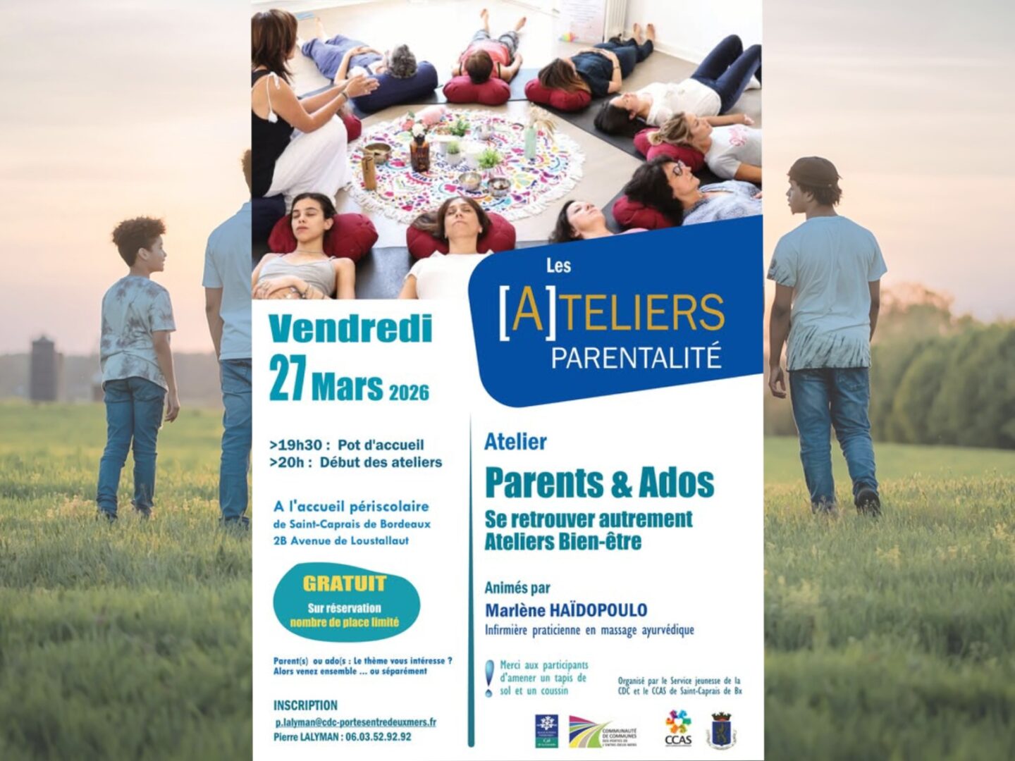 Atelier parent-enfant: Se retrouver autrement 2B Avenue Loustallaut Saint-Caprais-de-Bordeaux 2026-03-27