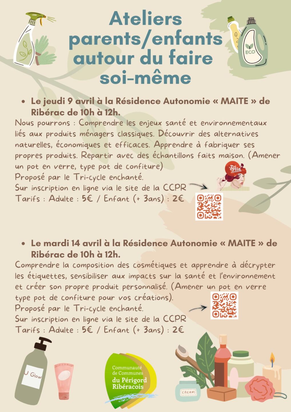 Atelier parents/enfants autour du faire soi-même  Ribérac
