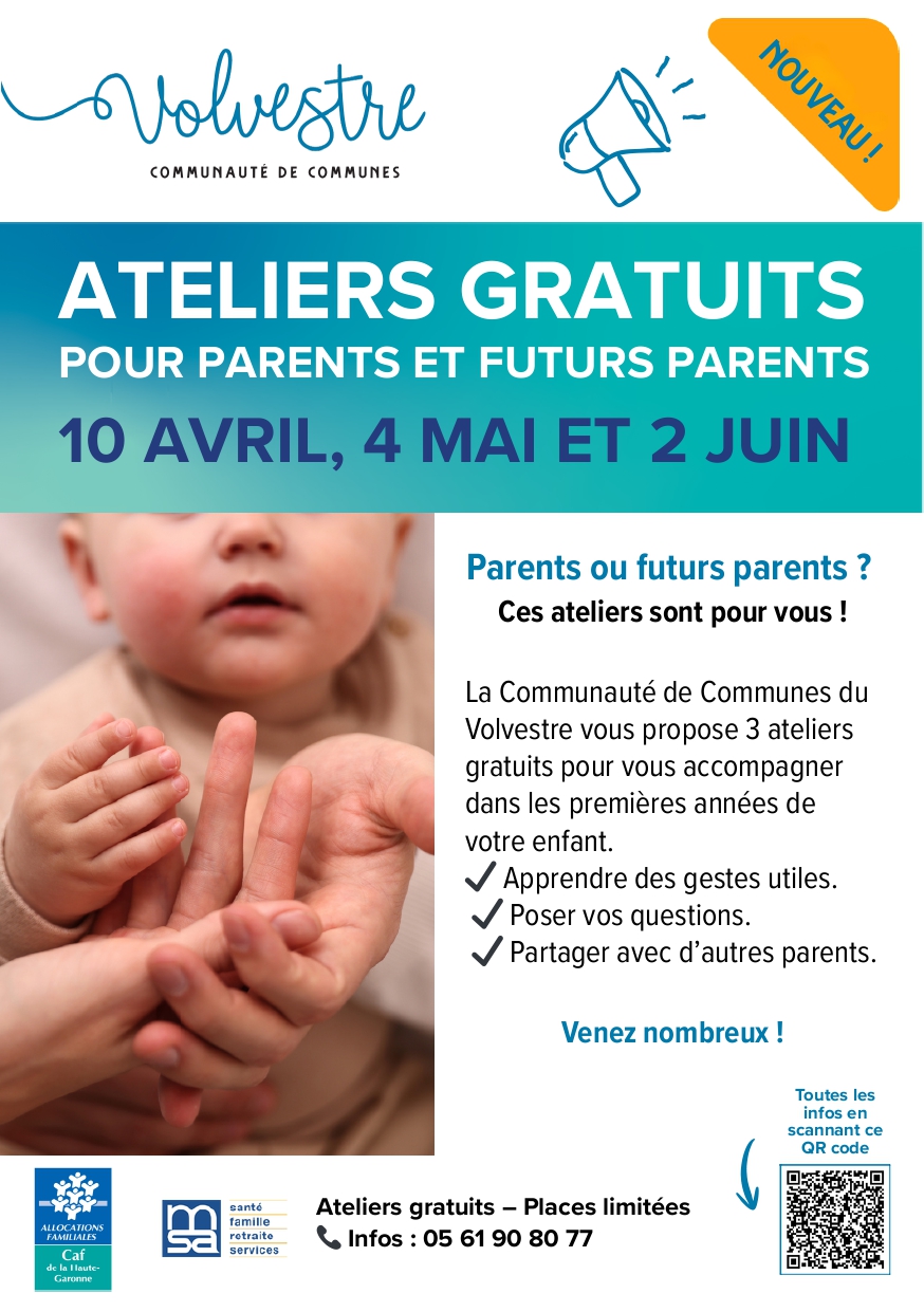 ATELIER POUR PARENTS ET FUTURS PARENTS 34 Avenue de Toulouse Carbonne 2026-05-04