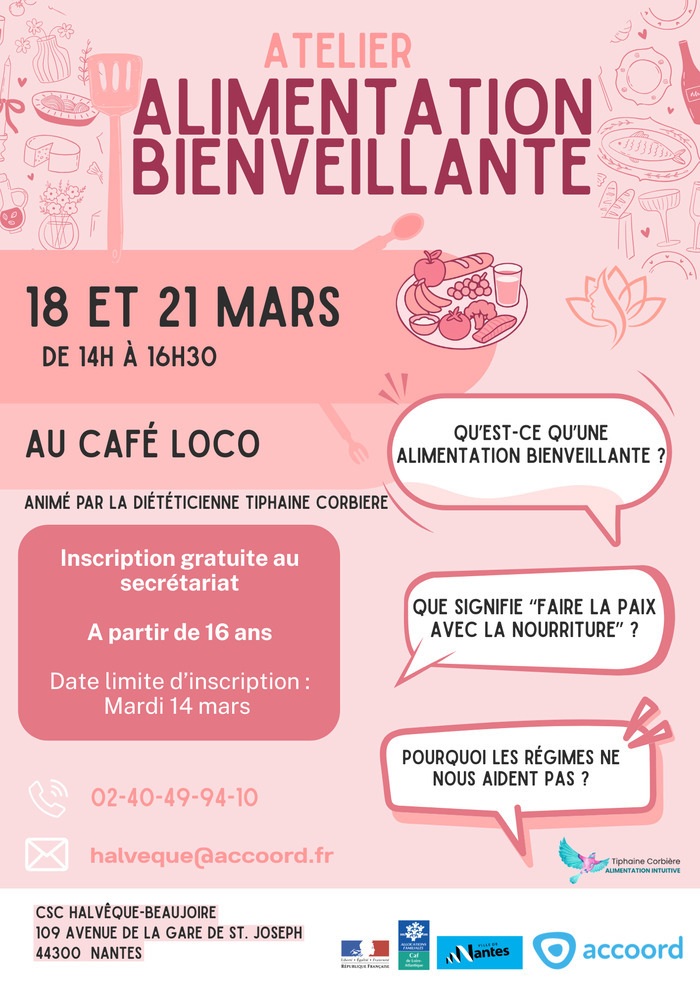 Atelier sur l'alimentation bienveillante Café Loco