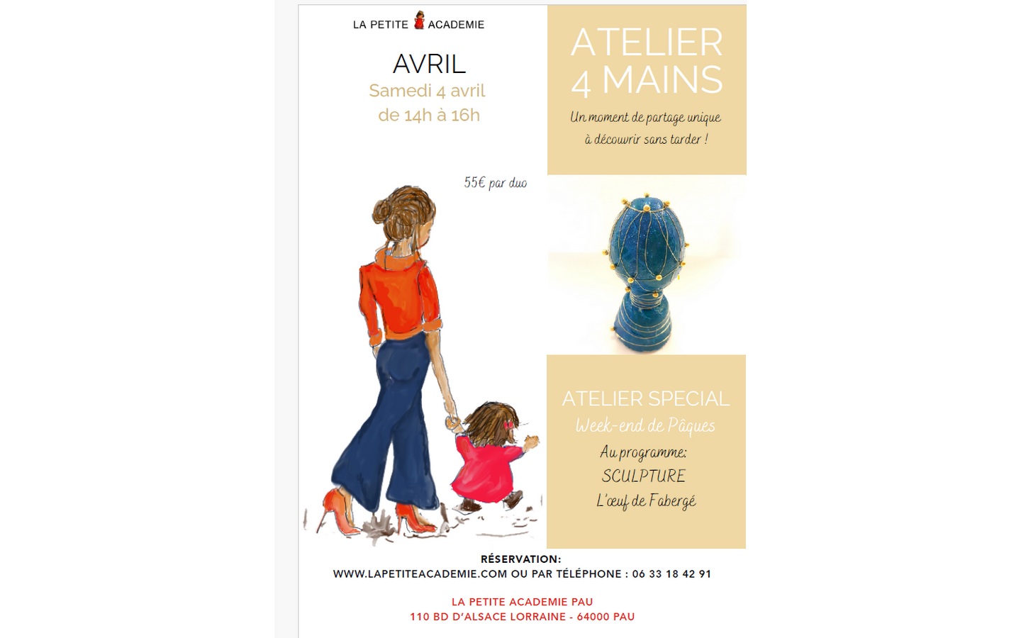 Ateliers 4 mains 110 bvd alsace lorraine Pau 2026-04-04